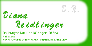 diana neidlinger business card